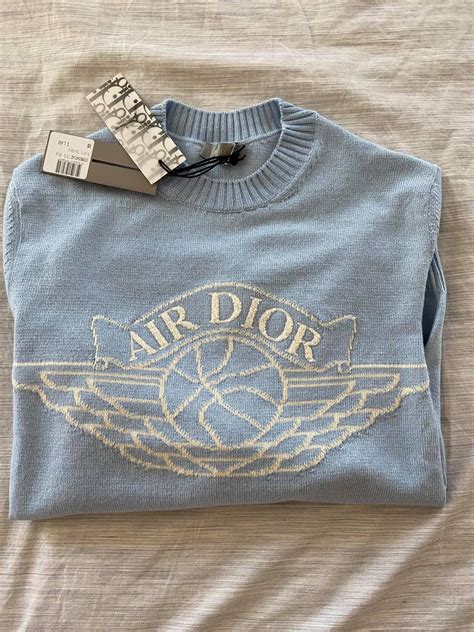 dior crewneck blue|dior hooded sweater.